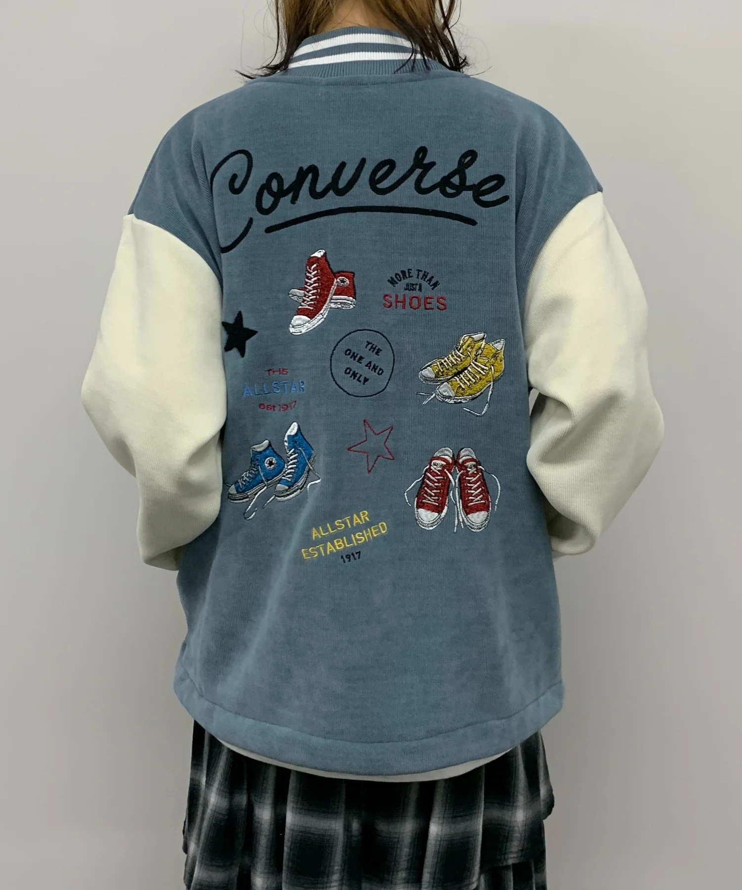 CONVERSE 裾ドロストモチーフスタジャン