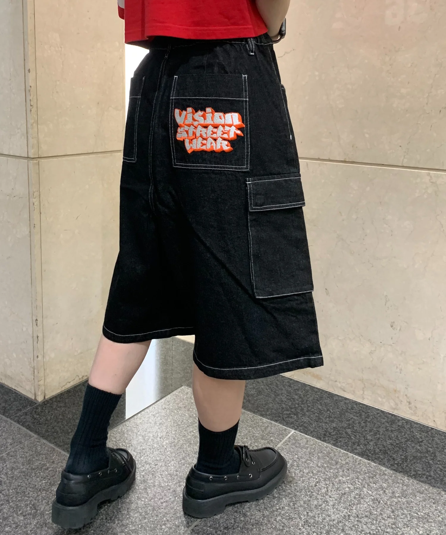 VISION ロゴカーゴハーフパンツ