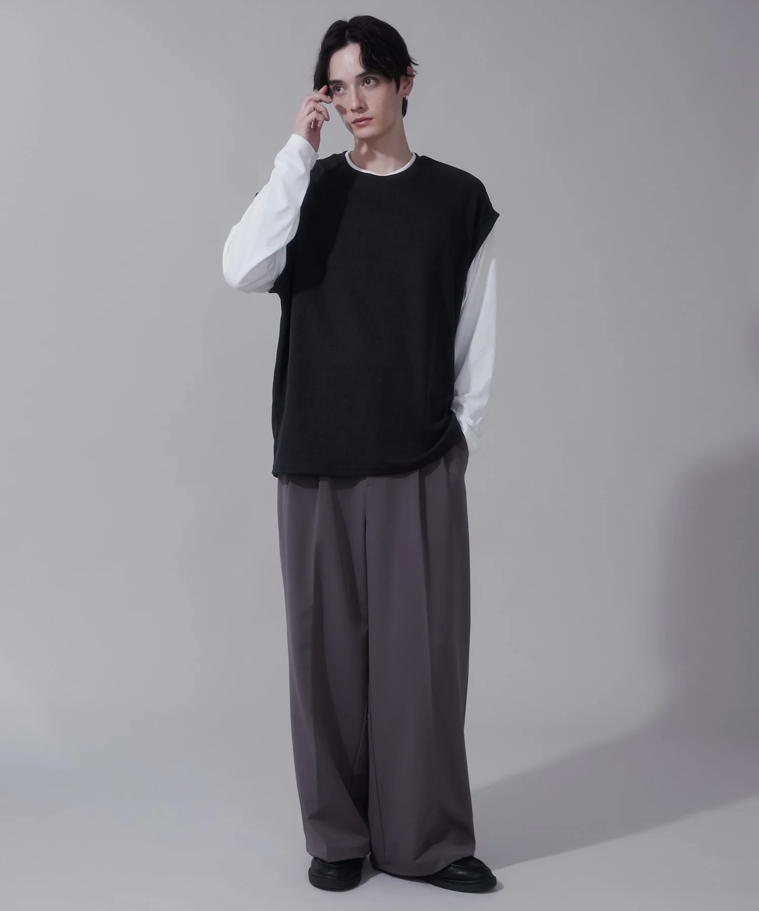 フェイクレイヤードベストT（LS） - Image 4