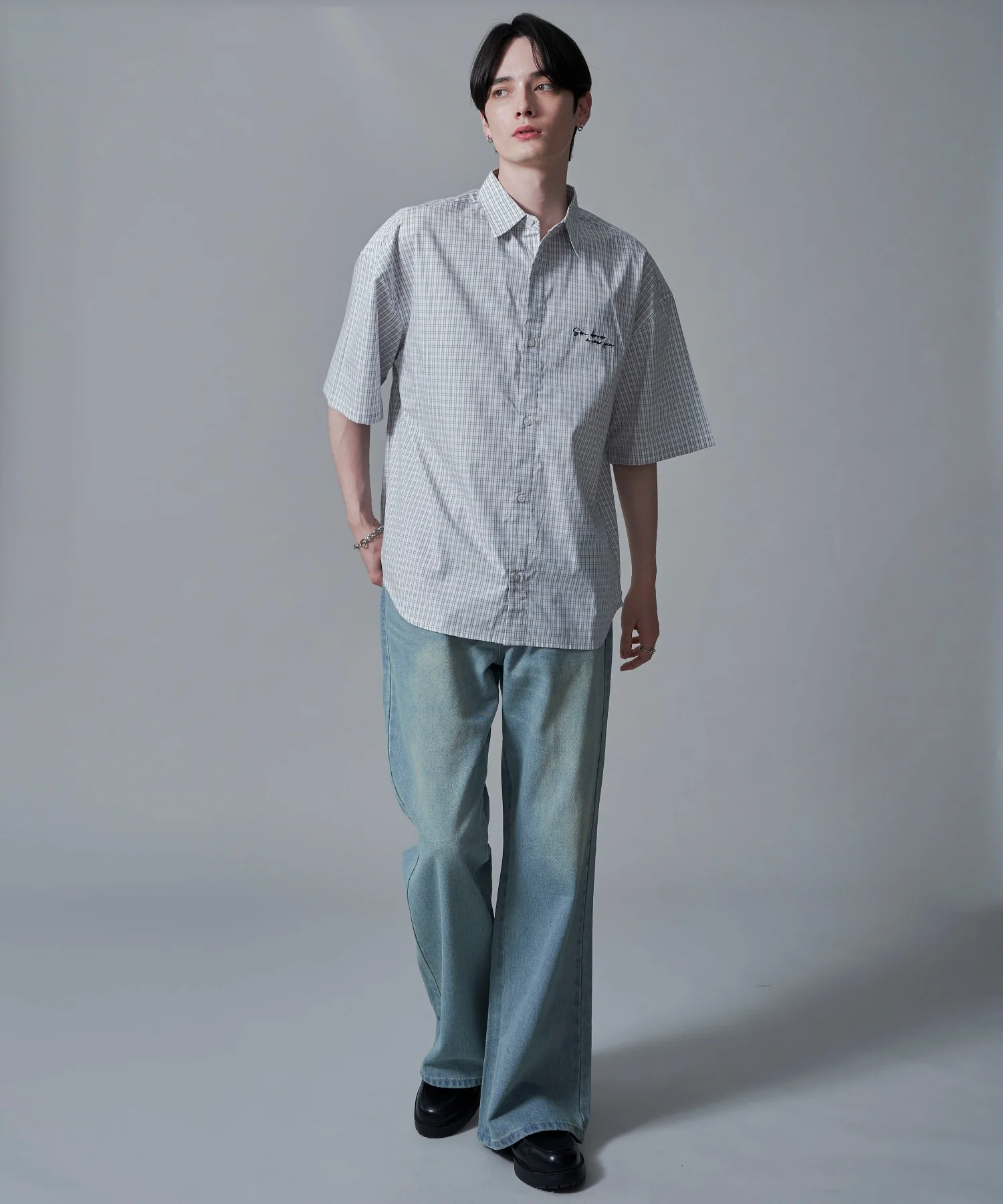 ワンポイントチェックシャツ(SS) - Image 11