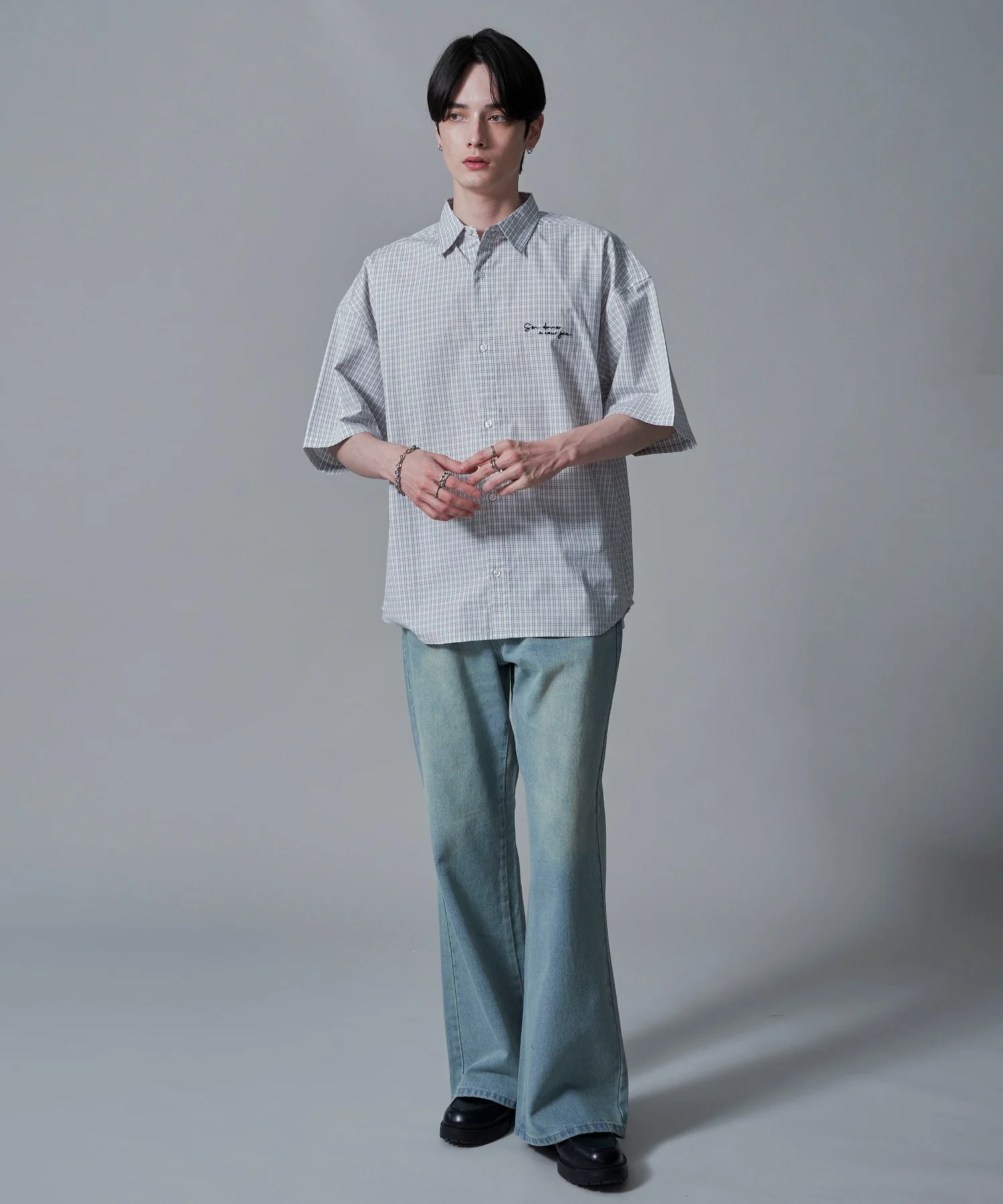 ワンポイントチェックシャツ(SS) - Image 12