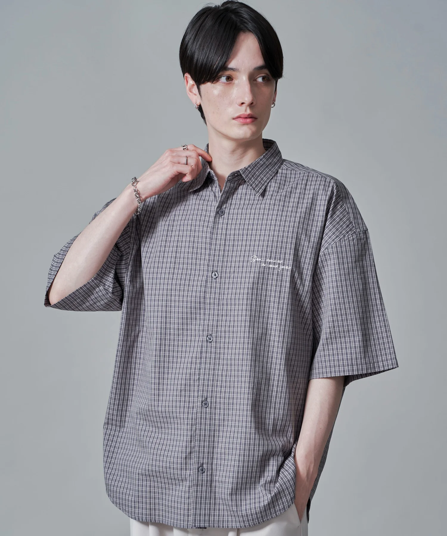 ワンポイントチェックシャツ(SS) - Image 14