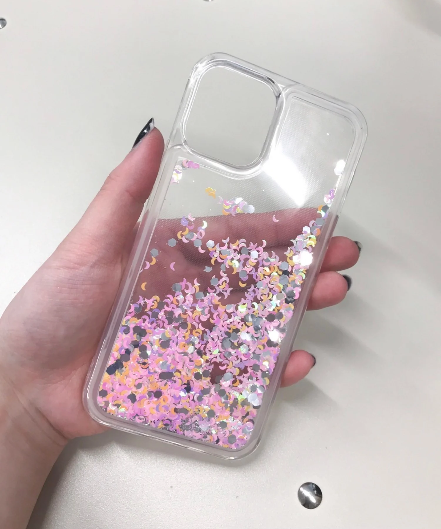 キラキラiphoneケース（オーロラ） - Image 2
