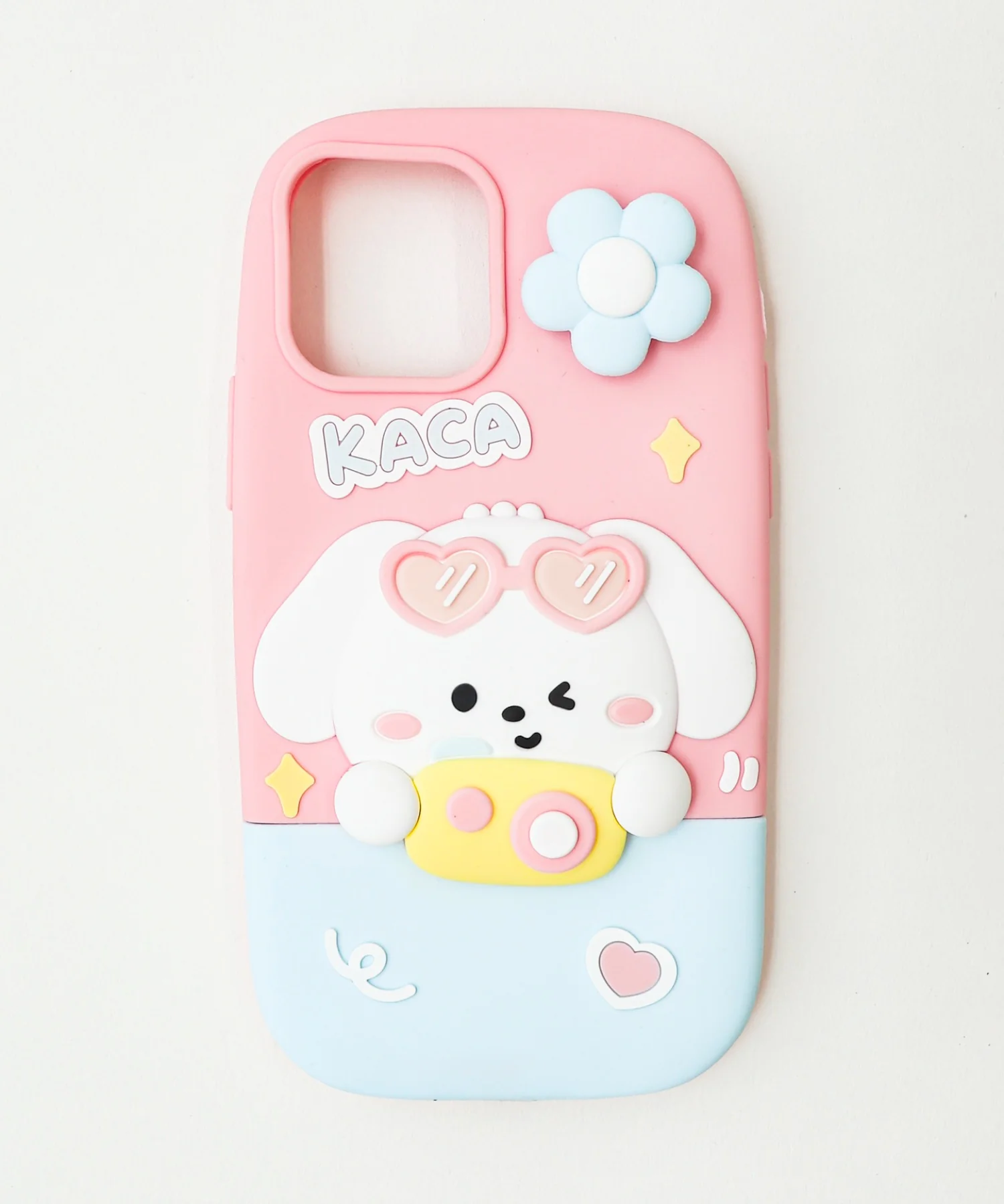 スピンフラワードッグiphoneケース