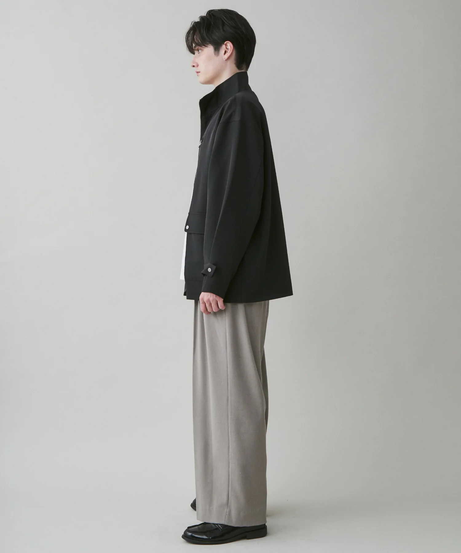 起毛TR ワイドストレートスラックス - Image 20