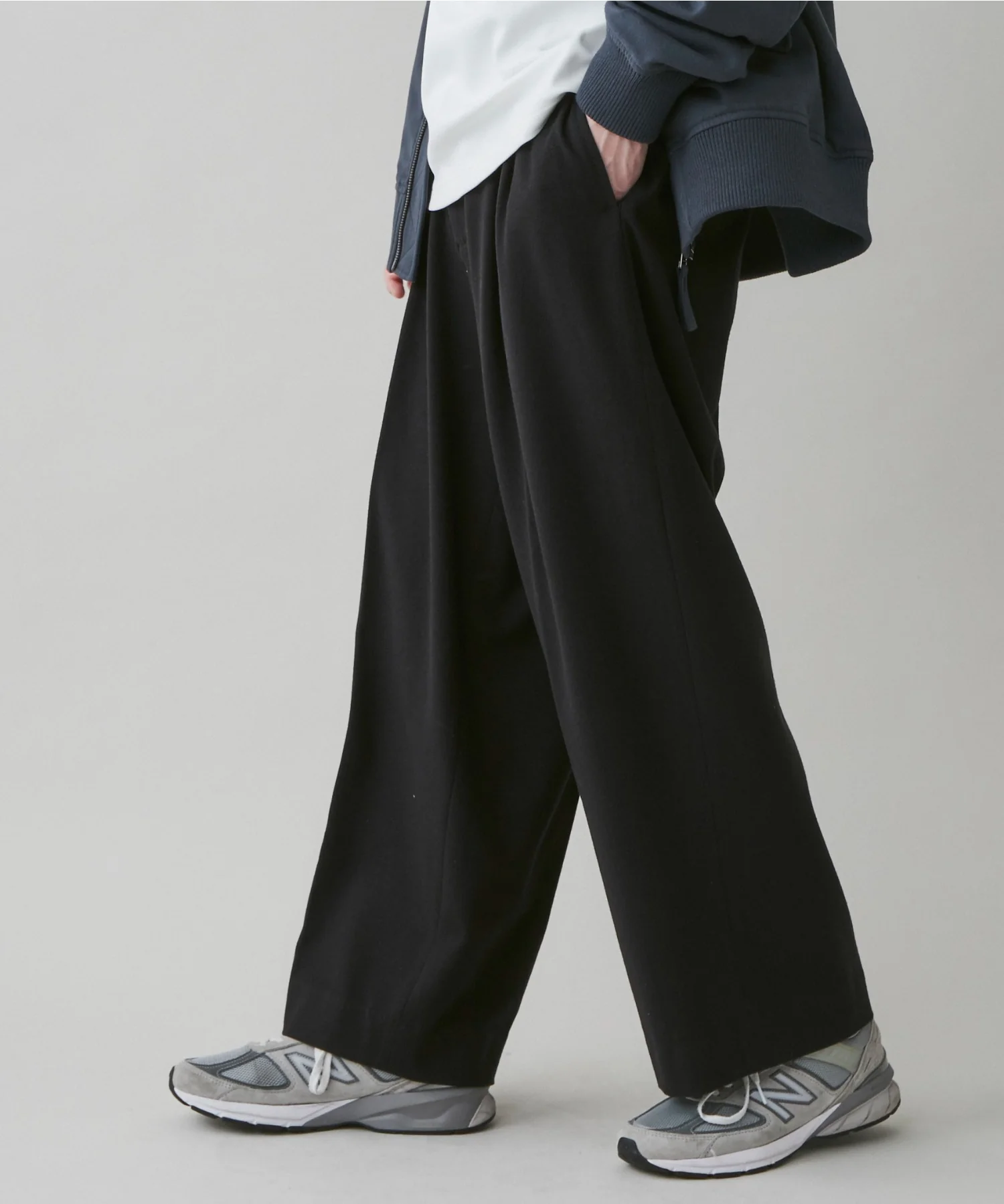 起毛TR ワイドストレートスラックス - Image 31