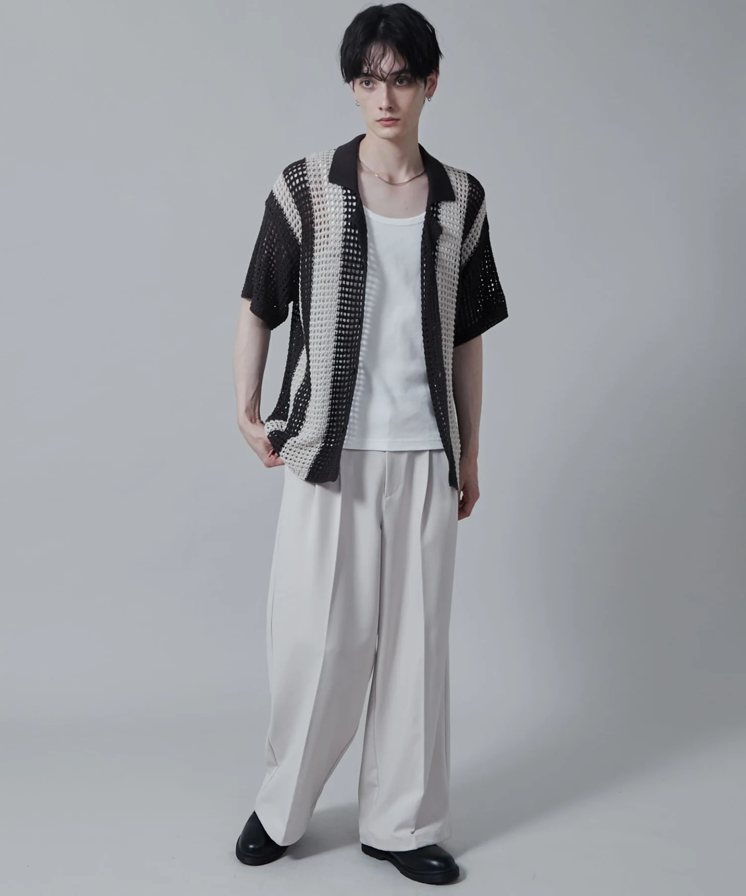マルチストライプニットシャツ(S) - Image 44