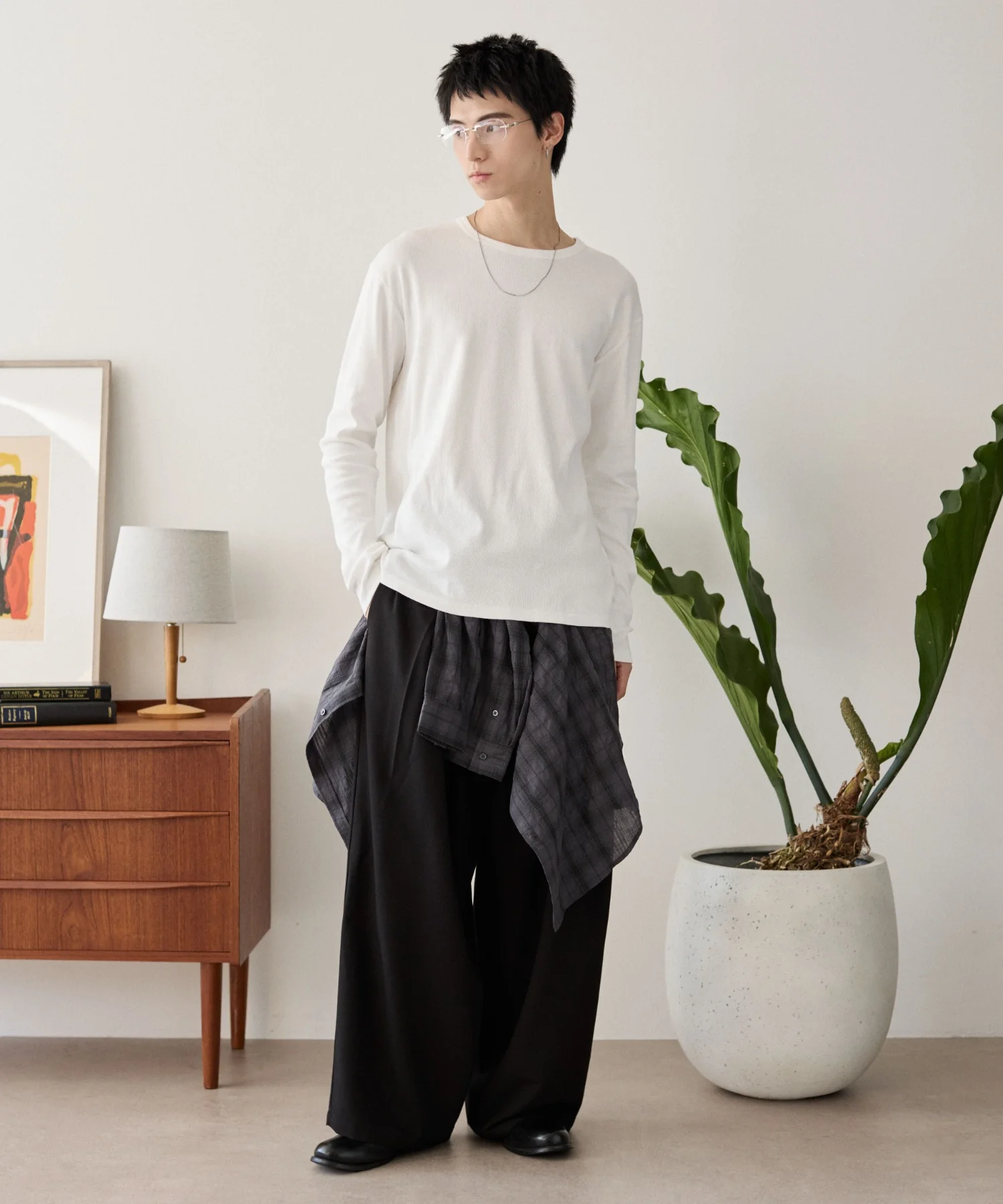 タイトフィットリブT(LS) - Image 5