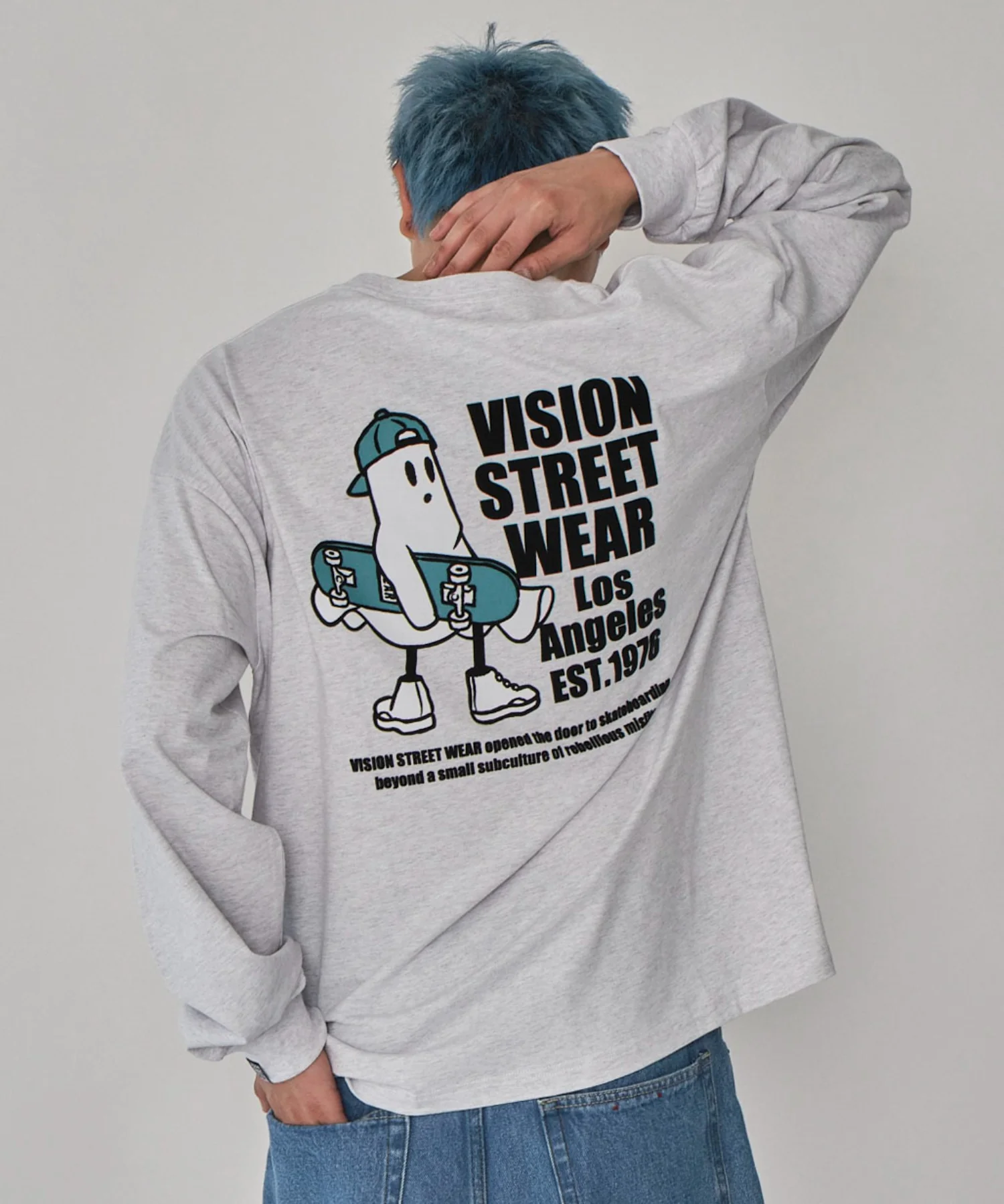 別注VISIONゴーストスケータープリントT(LS) - Image 3