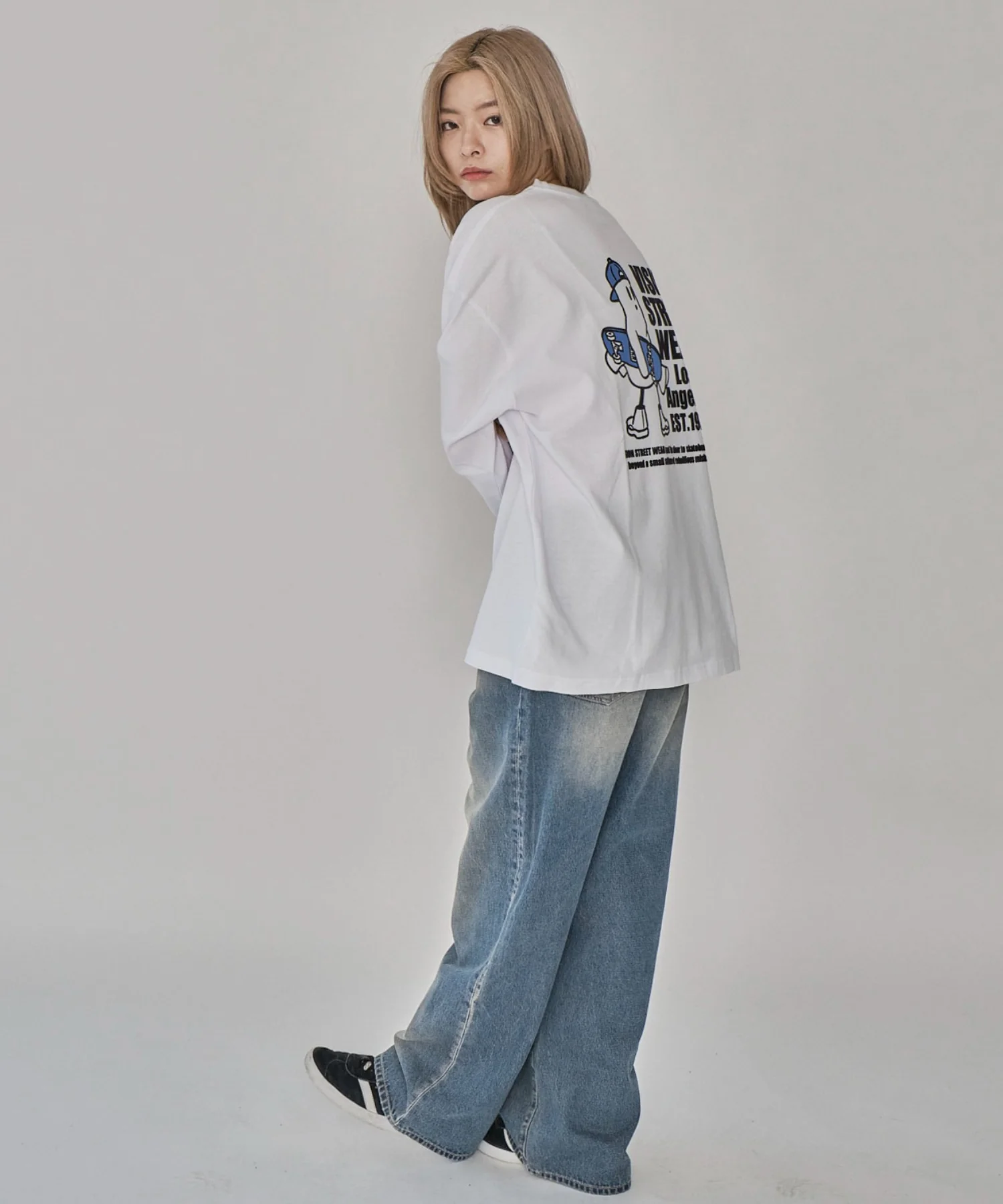 別注VISIONゴーストスケータープリントT(LS) - Image 5