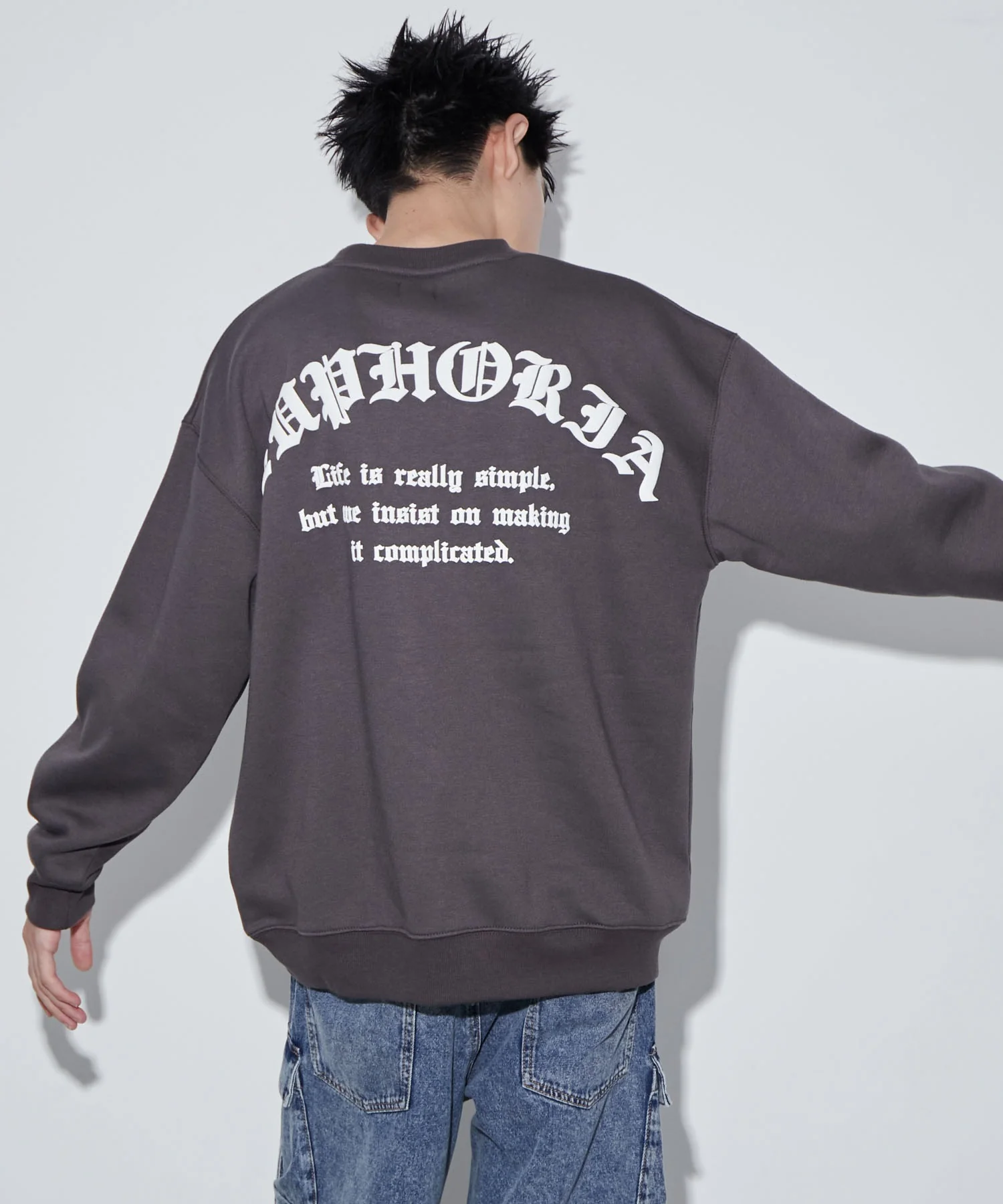 アーチバックロゴグラフィックプルオーバー