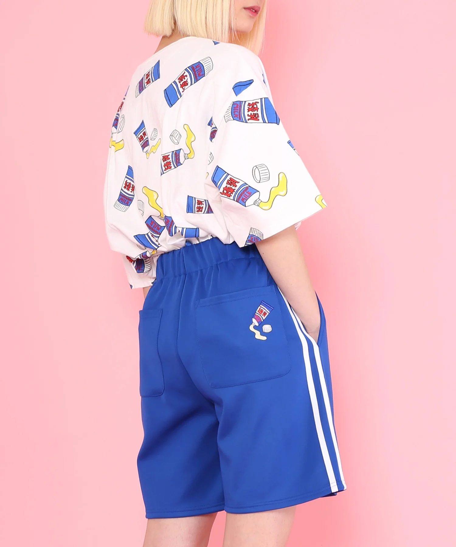 フードジャージショートパンツ