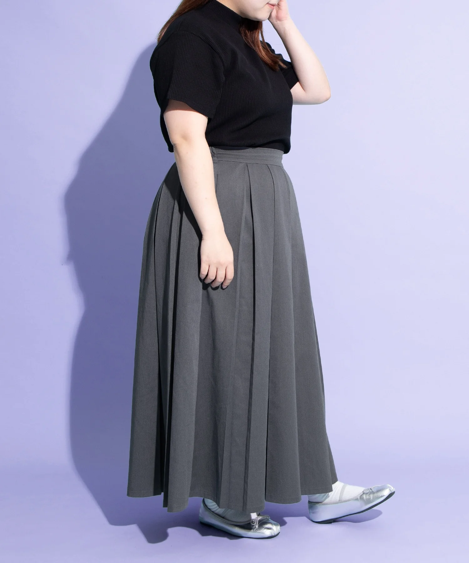 ボックスプリーツロングスカート - Image 15