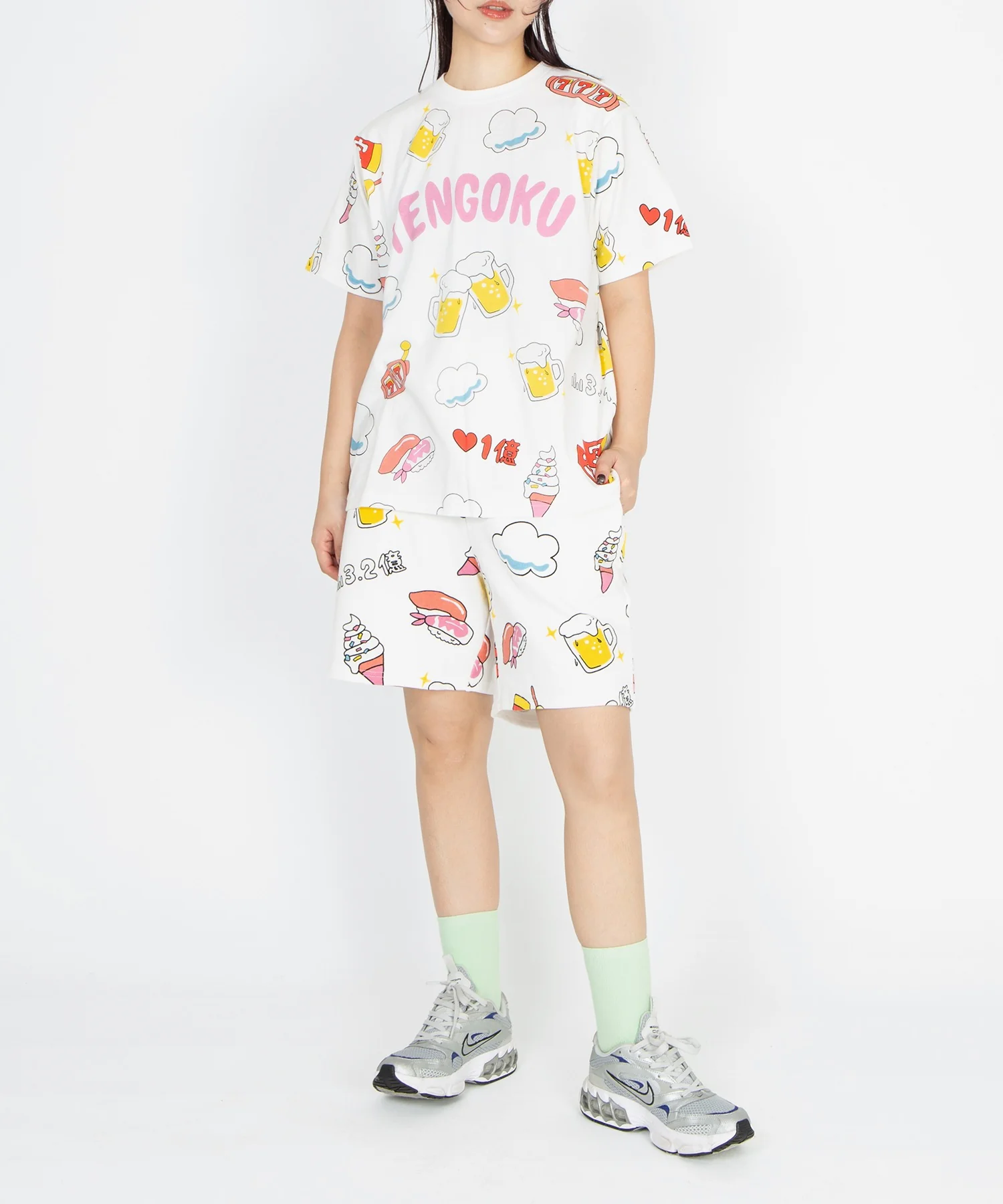 【新サイズ】天国と地獄総柄Tシャツ - Image 3