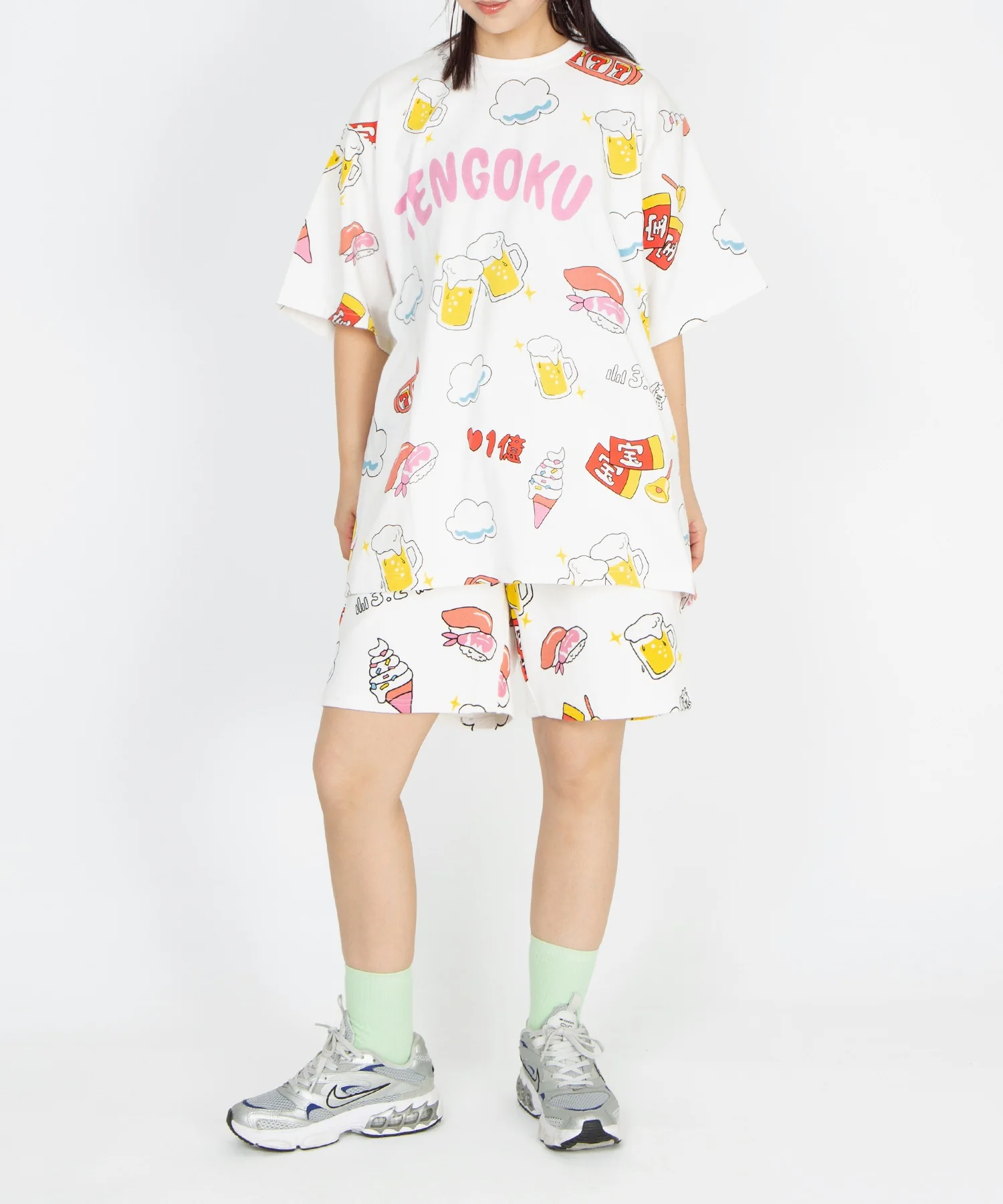 【新サイズ】天国と地獄総柄Tシャツ - Image 8