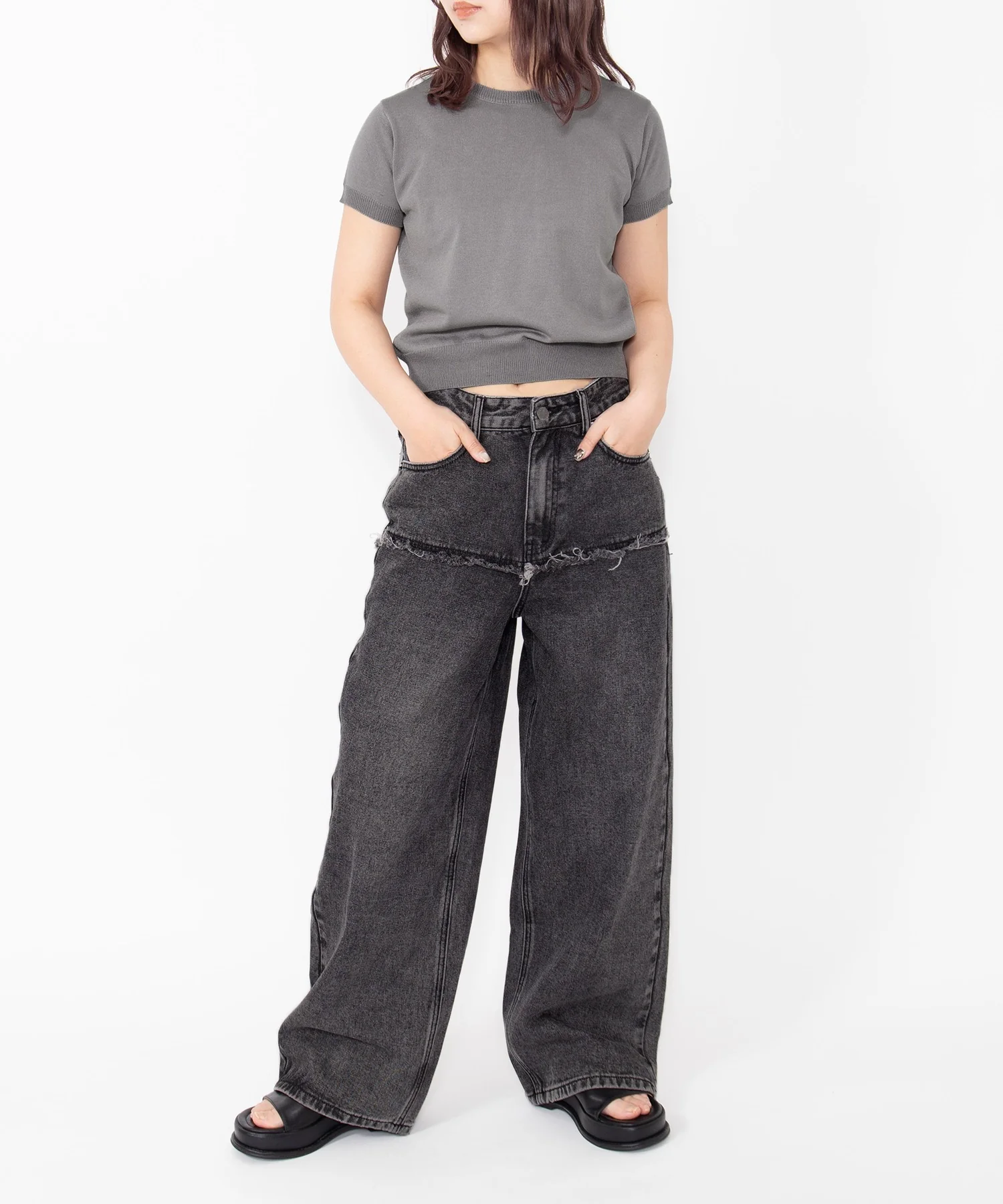 レイヤード風デニムパンツ - Image 10