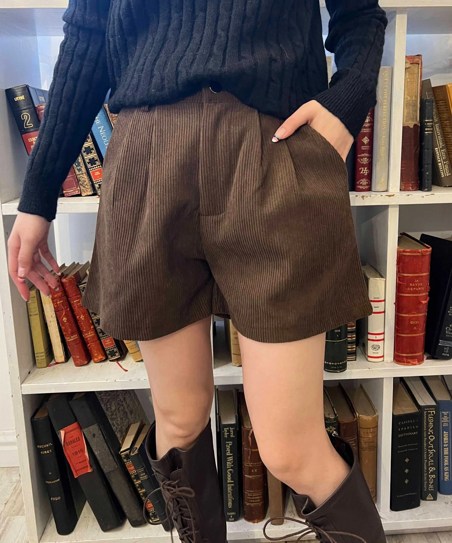 コーデュロイショートパンツ