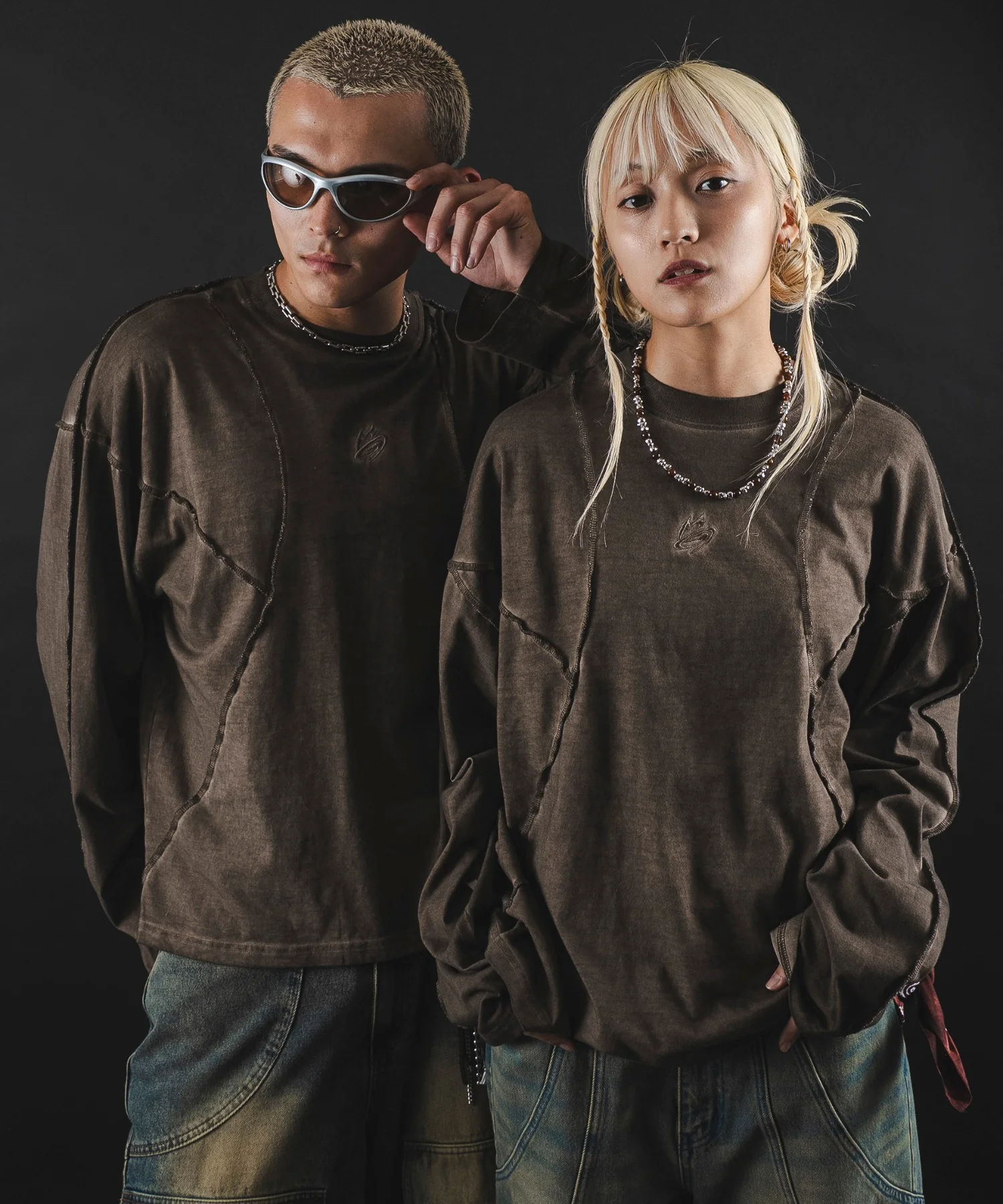 MA55IVE コールドダイスウィッチングロゴT(LS)