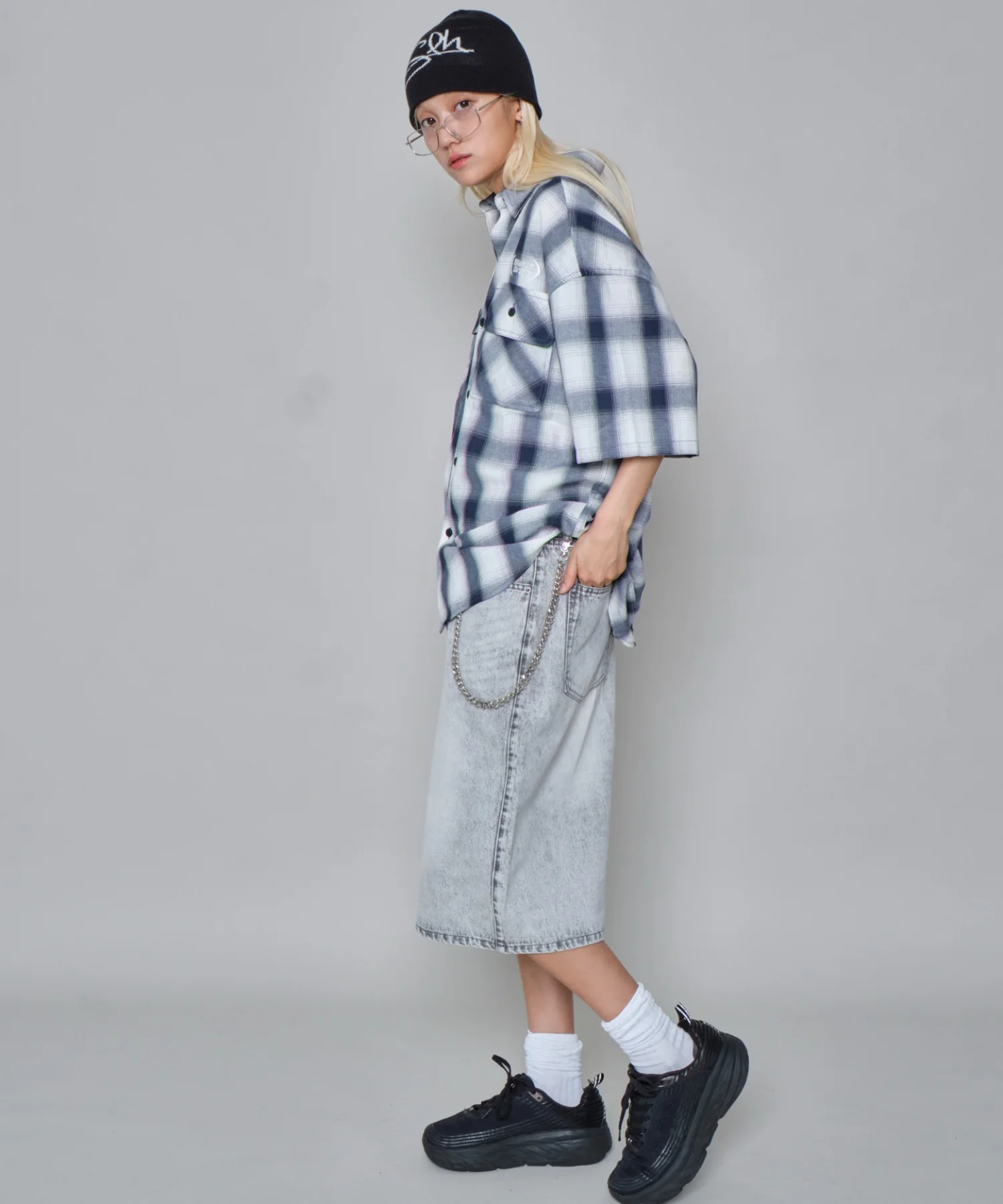 グラフィックオンブレチェックシャツ(SS) - Image 7