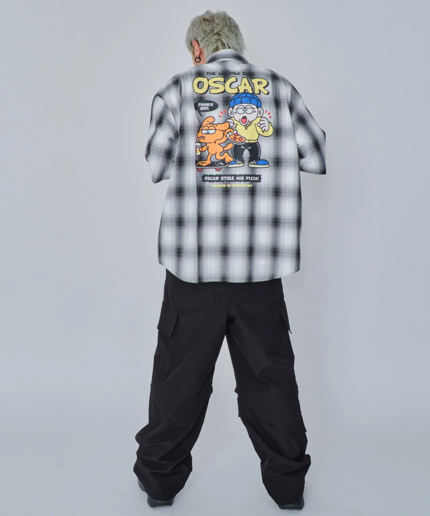 イラストオンブレチェックシャツ(SS) - Image 14