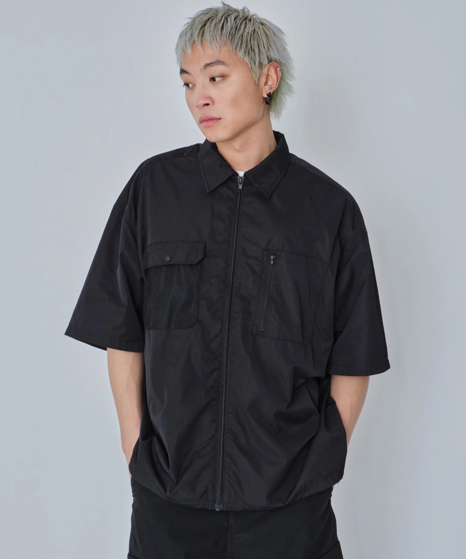 ナイロンメッシュZIPシャツ(SS) - Image 10