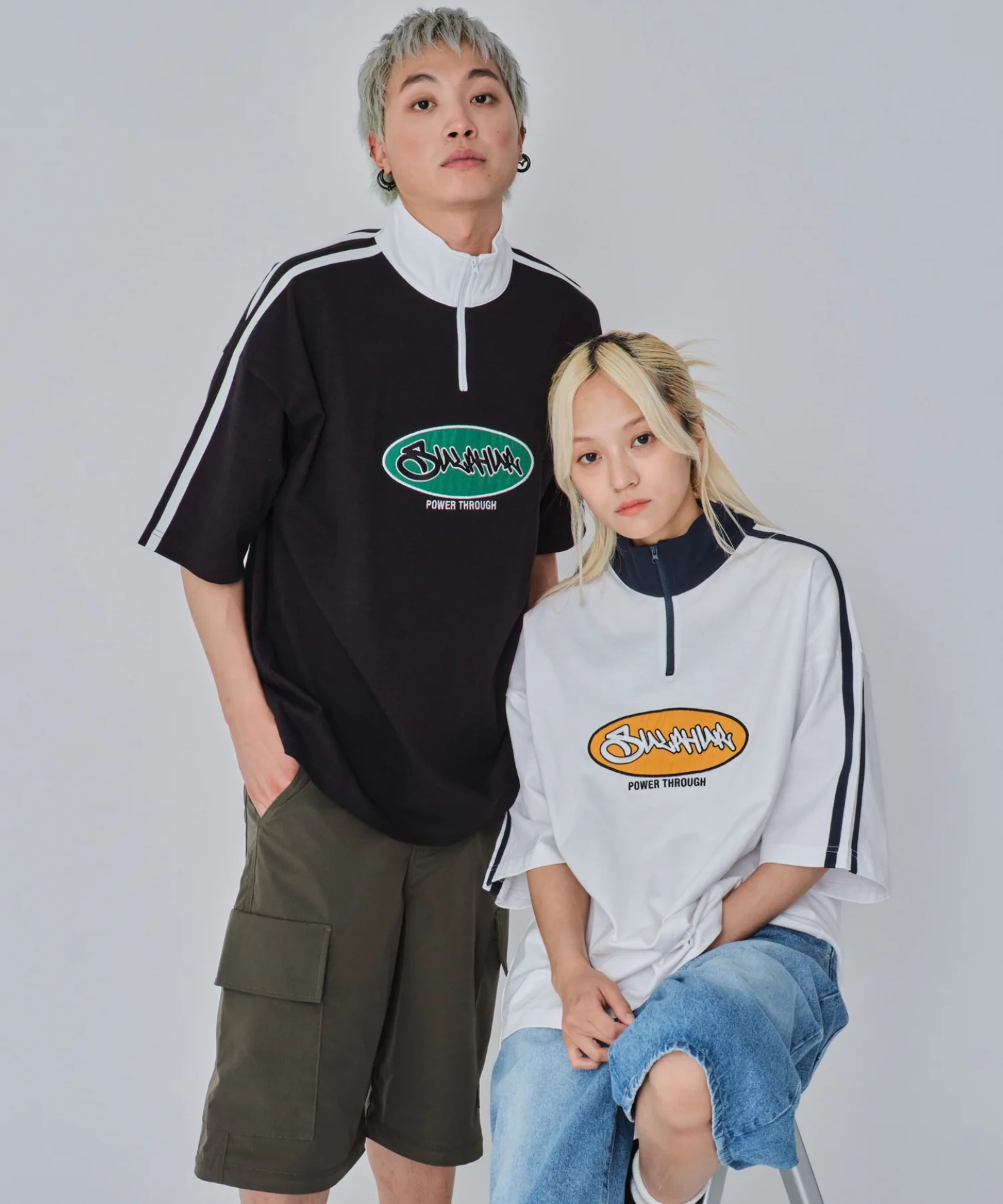ヘビーウェイトハーフジップT(SS) - Image 4