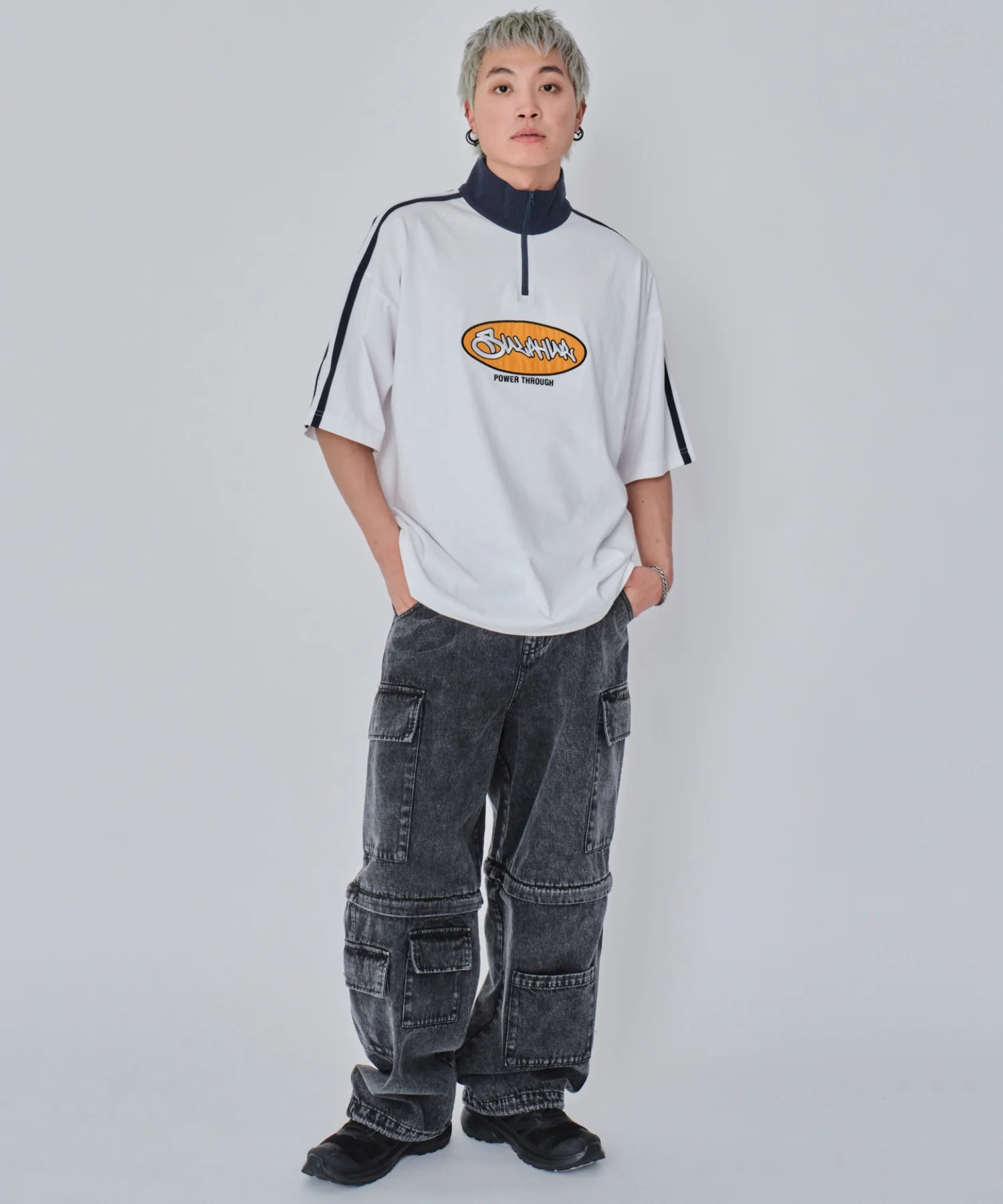 ヘビーウェイトハーフジップT(SS) - Image 5