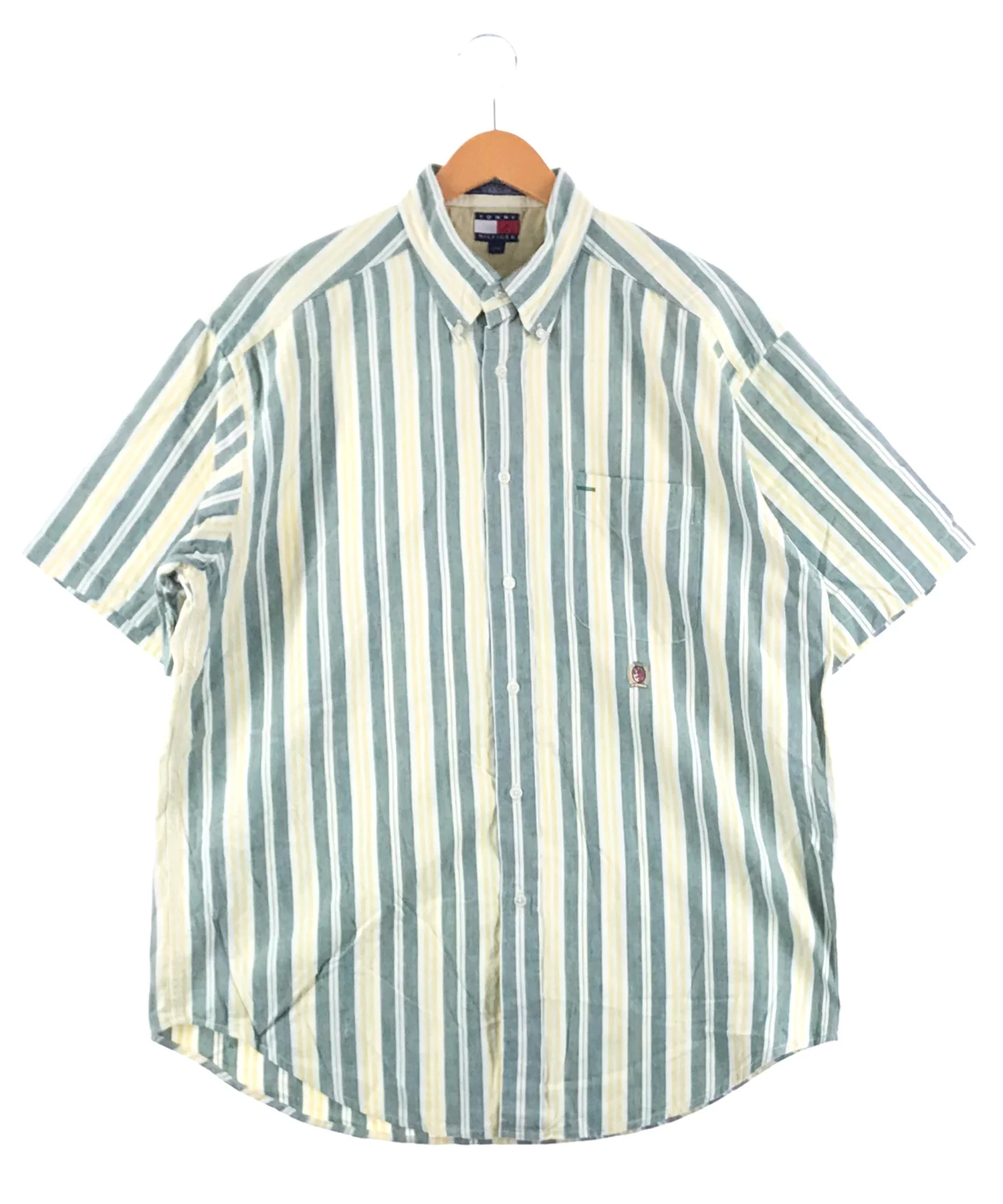 TOMMY ストライプ 半袖ブランドシャツ