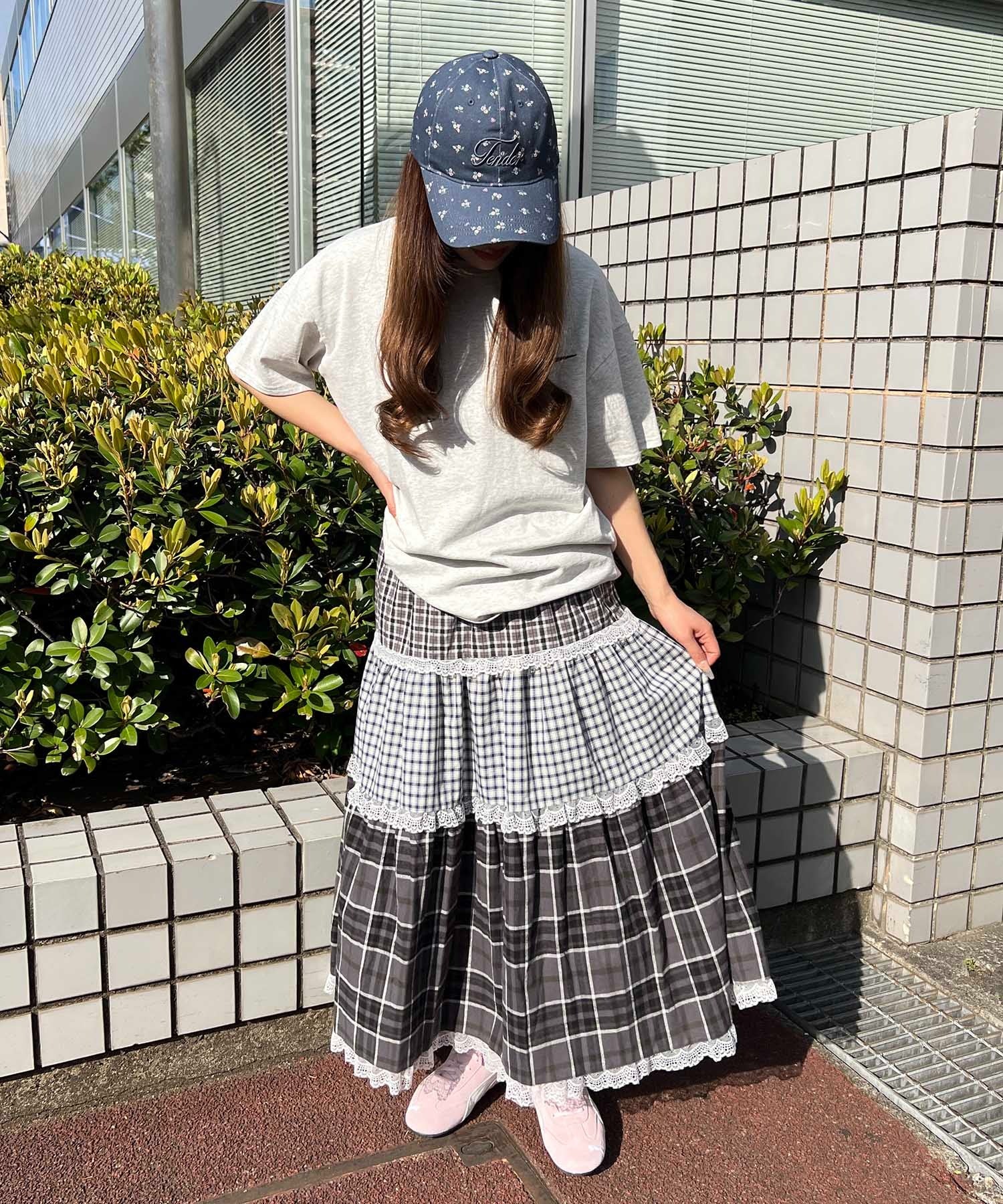 アソートパッチワークフリルロングスカート - Image 8