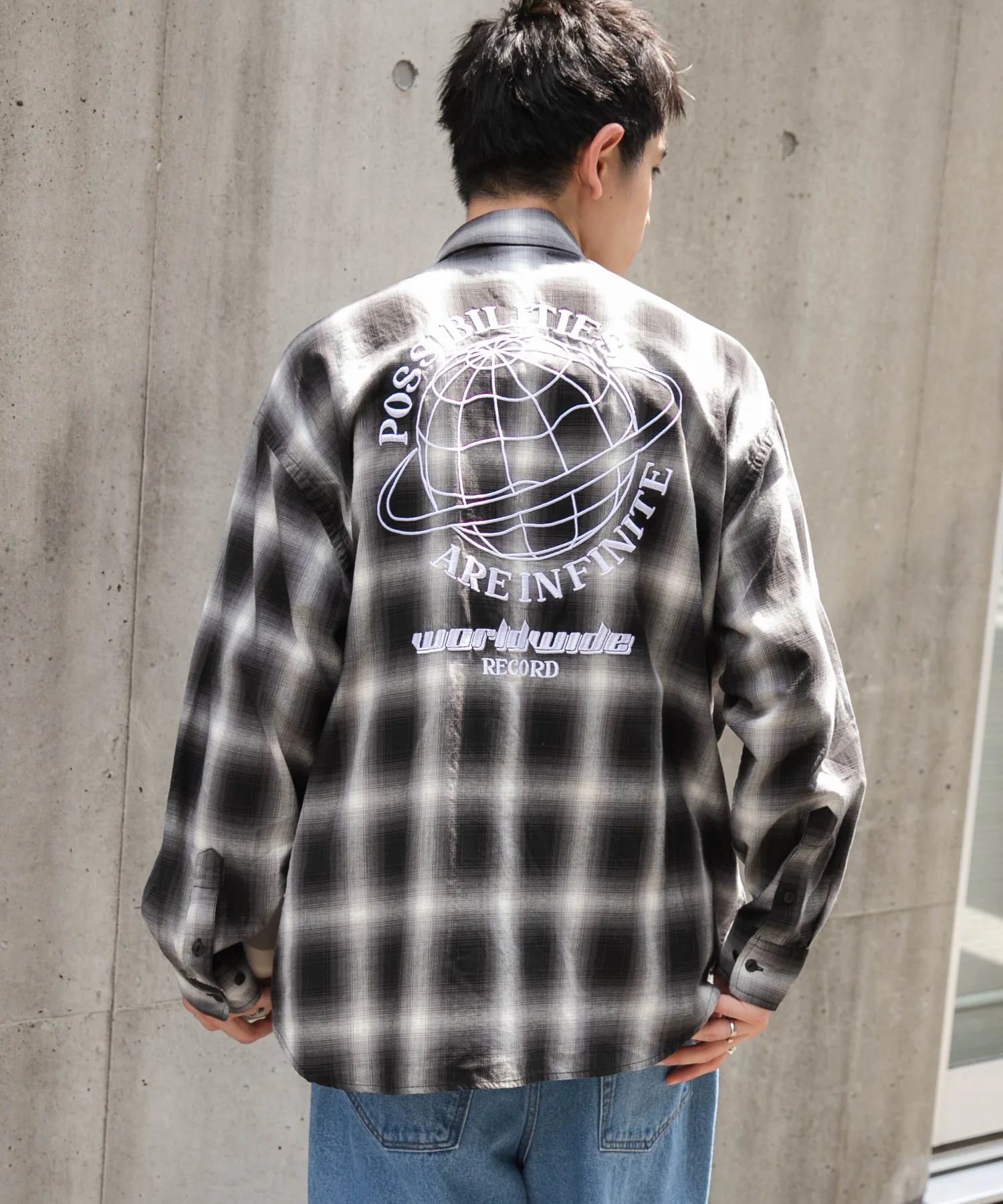 オンブレチェックグラフィックシャツ(LS) - Image 9