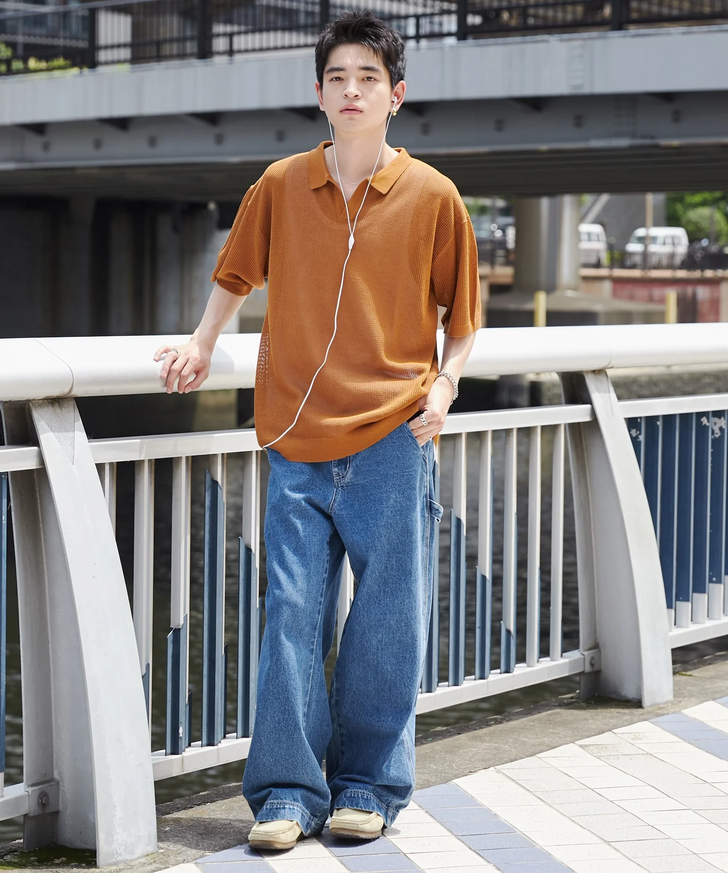 メッシュポロニットプルオーバー(S) - Image 9