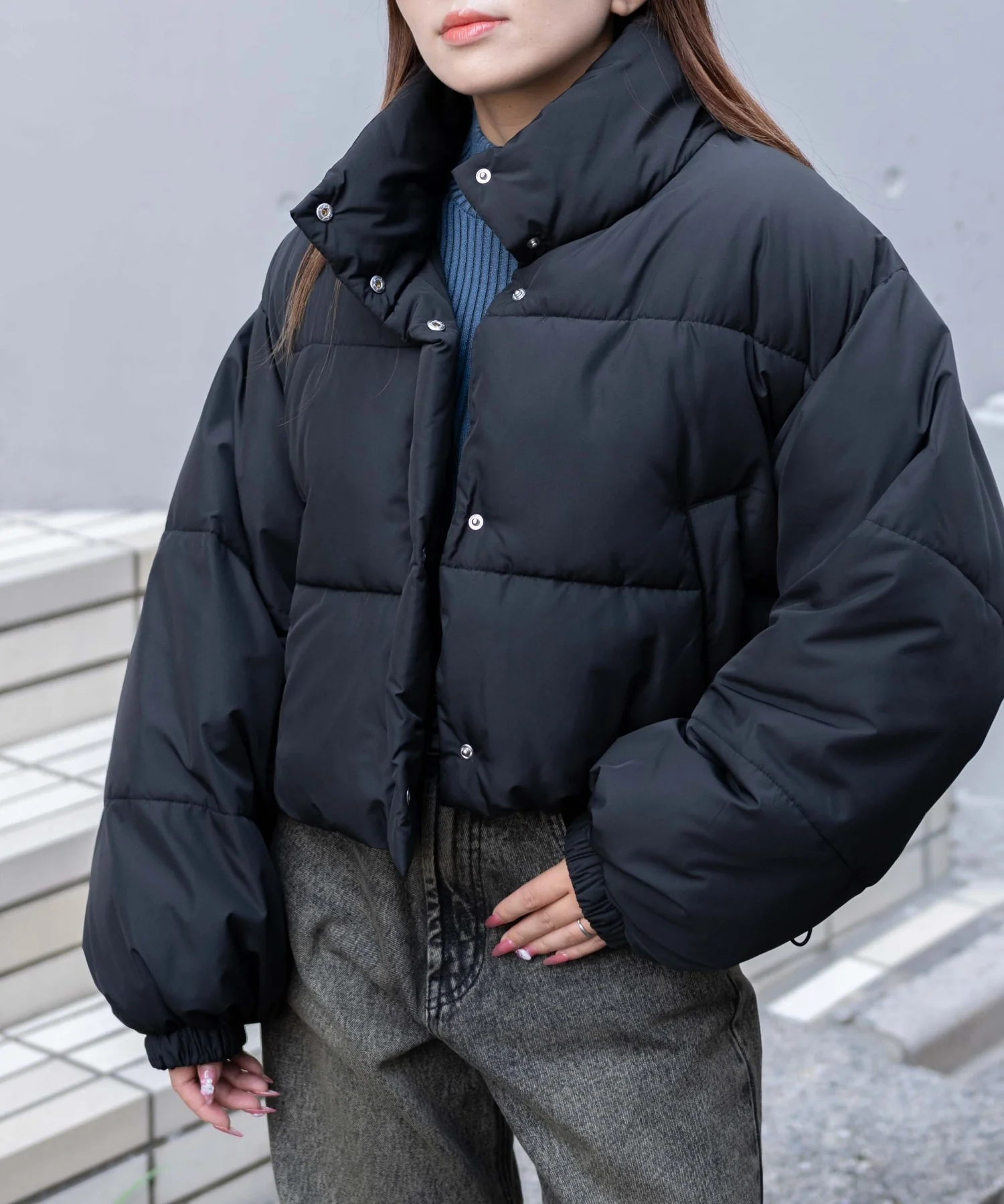 パディングショートブルゾン