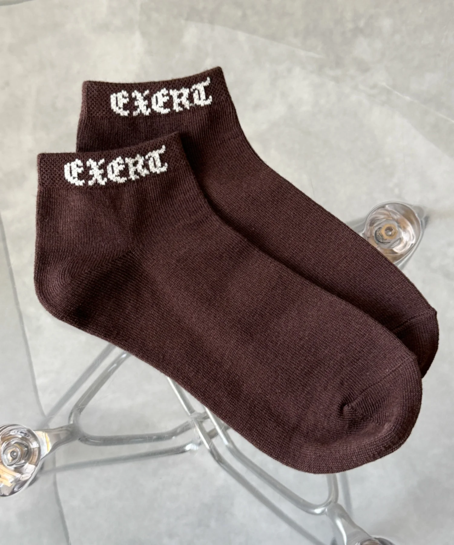 exertロゴショートソックス(23-25cm)