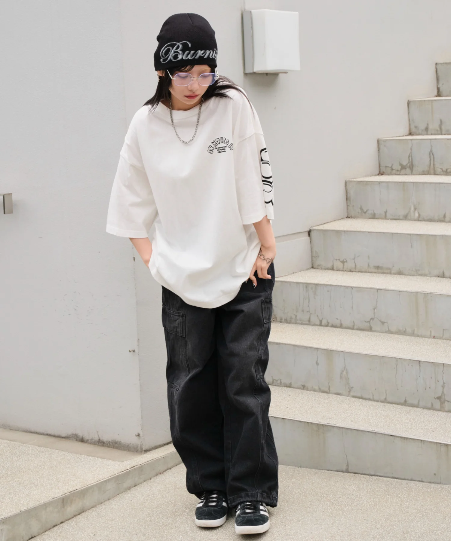 アクセ付きストレートロゴT(SS) - Image 6