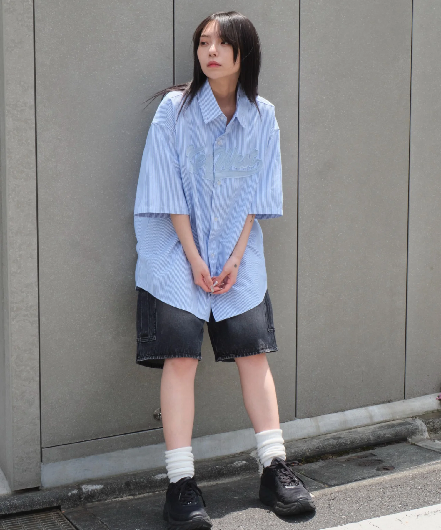 オックスフォードダメージアップリケシャツ(SS) - Image 19