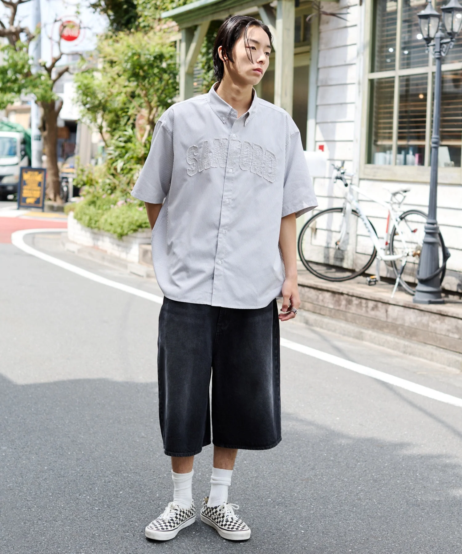 オックスフォードダメージアップリケシャツ(SS) - Image 5
