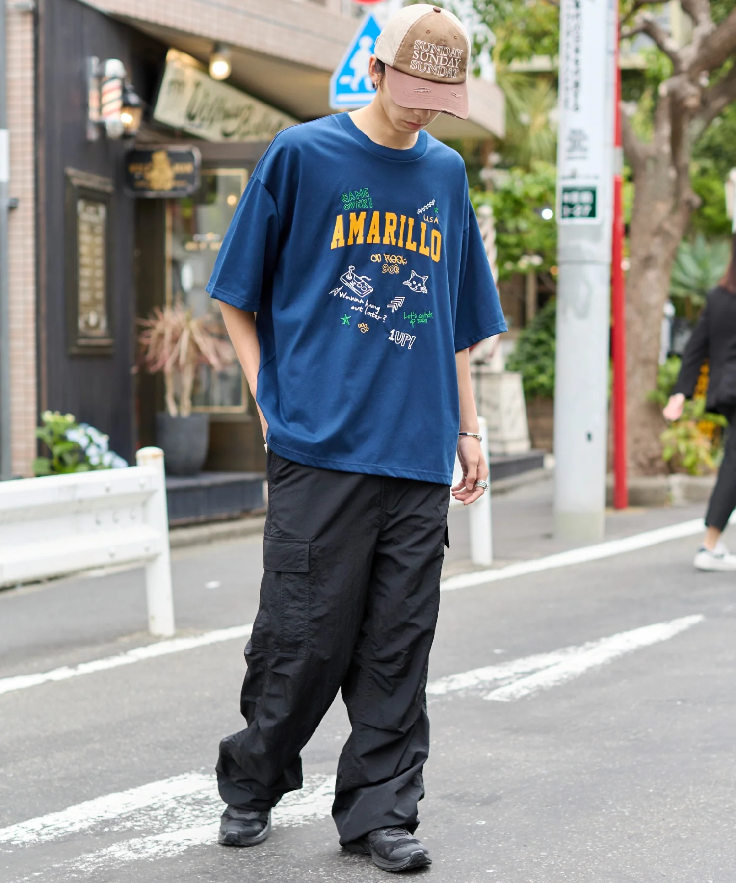 接触冷感フロッキープリントグラフィックT（SS） - Image 3