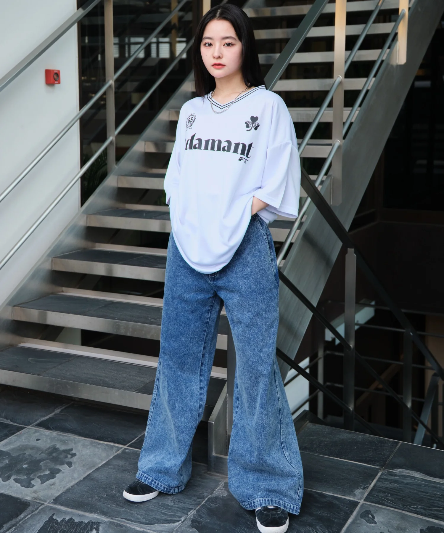 アクセ付きメッシュロゴT(SS) - Image 5