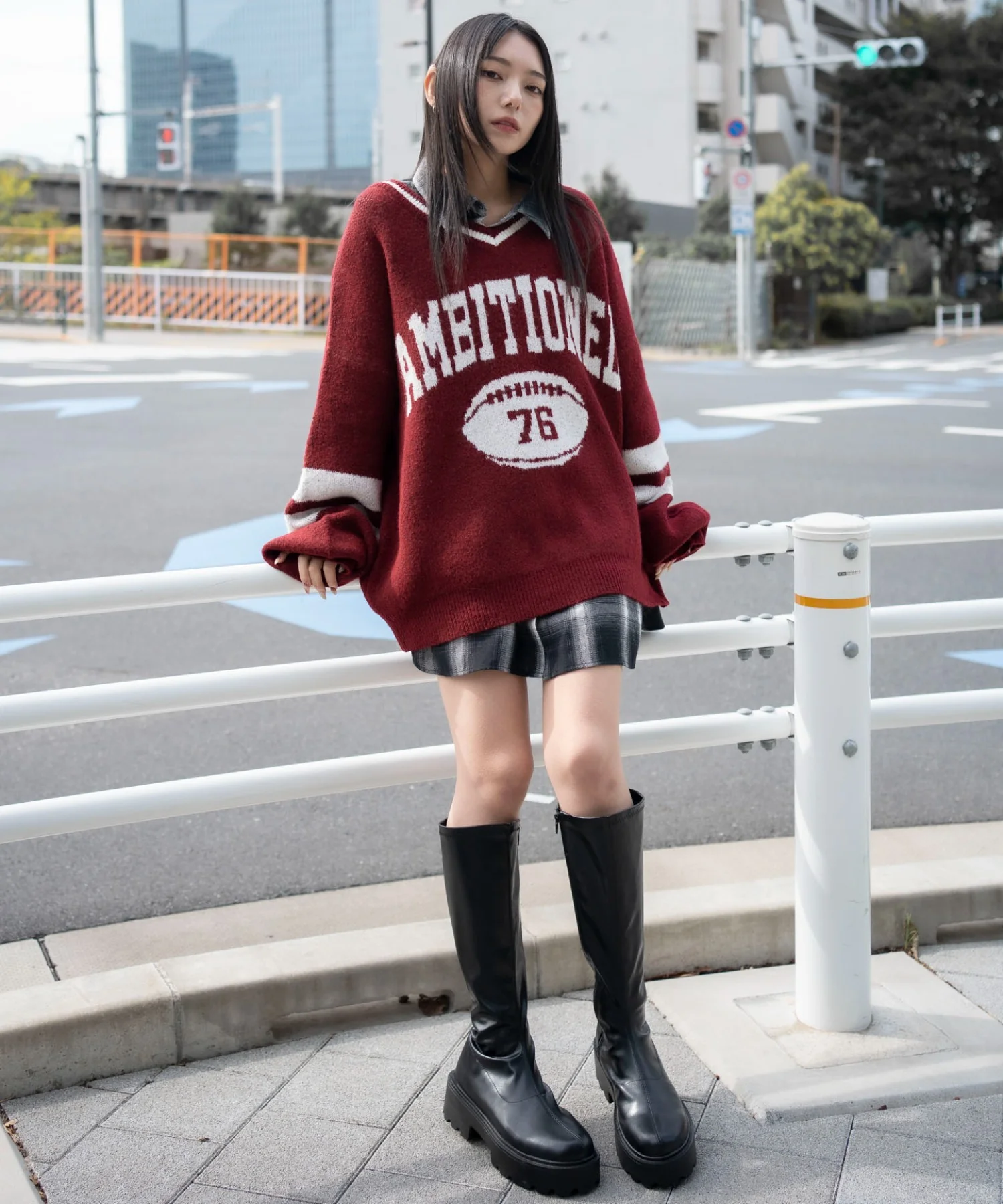 フラッフィーVネックニットBIGプルオーバー - Image 26
