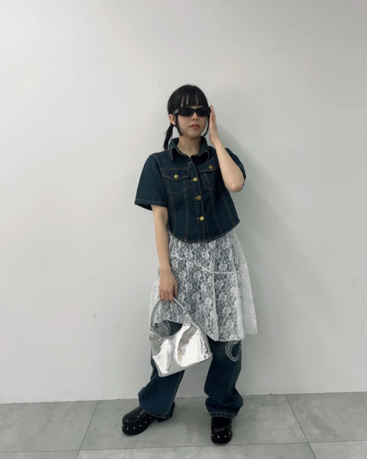 ハーフスリーブデニムジャケット