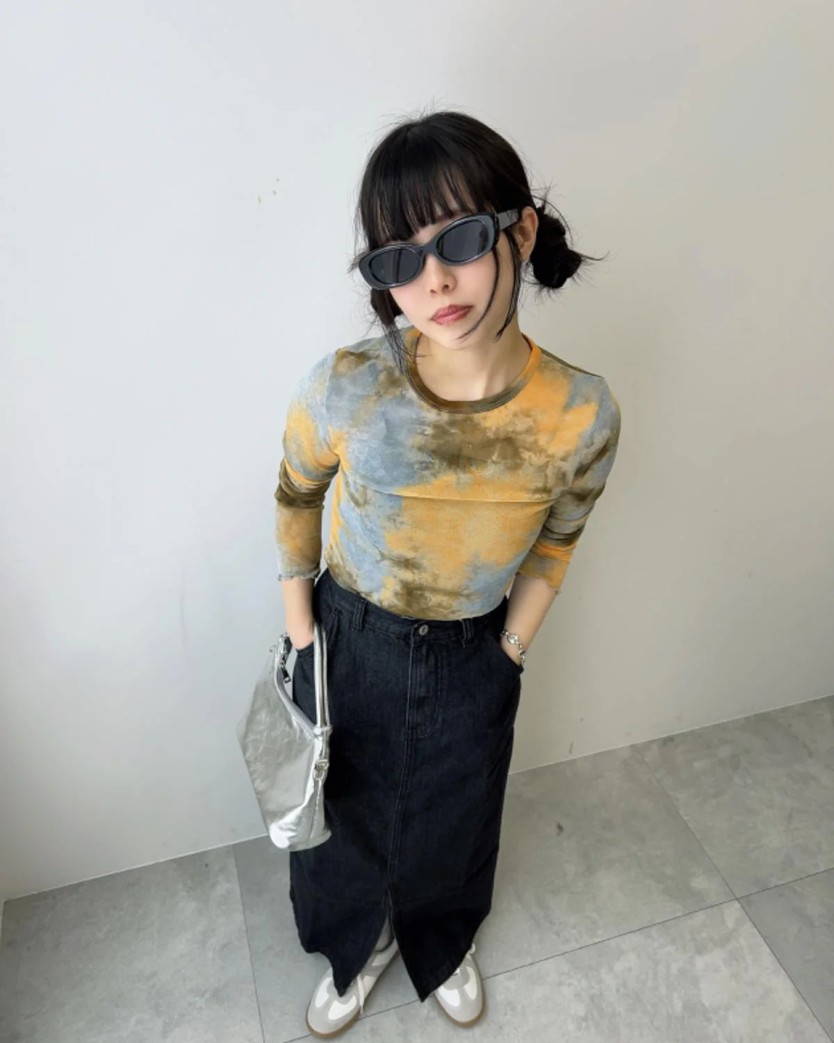 デニムロングスカート