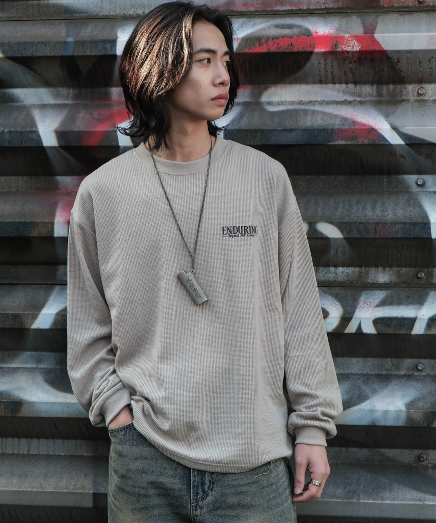 ワッフルグラフィックT（LS） - Image 13